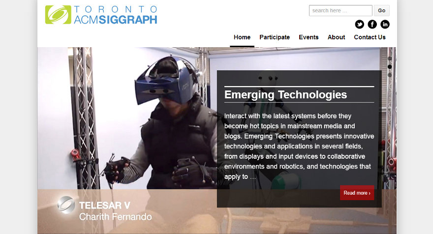 Toronto ACM SIGGRAPH Website