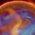 Still from NCSA AVL's Solar Superstorms Visualization Excerpts